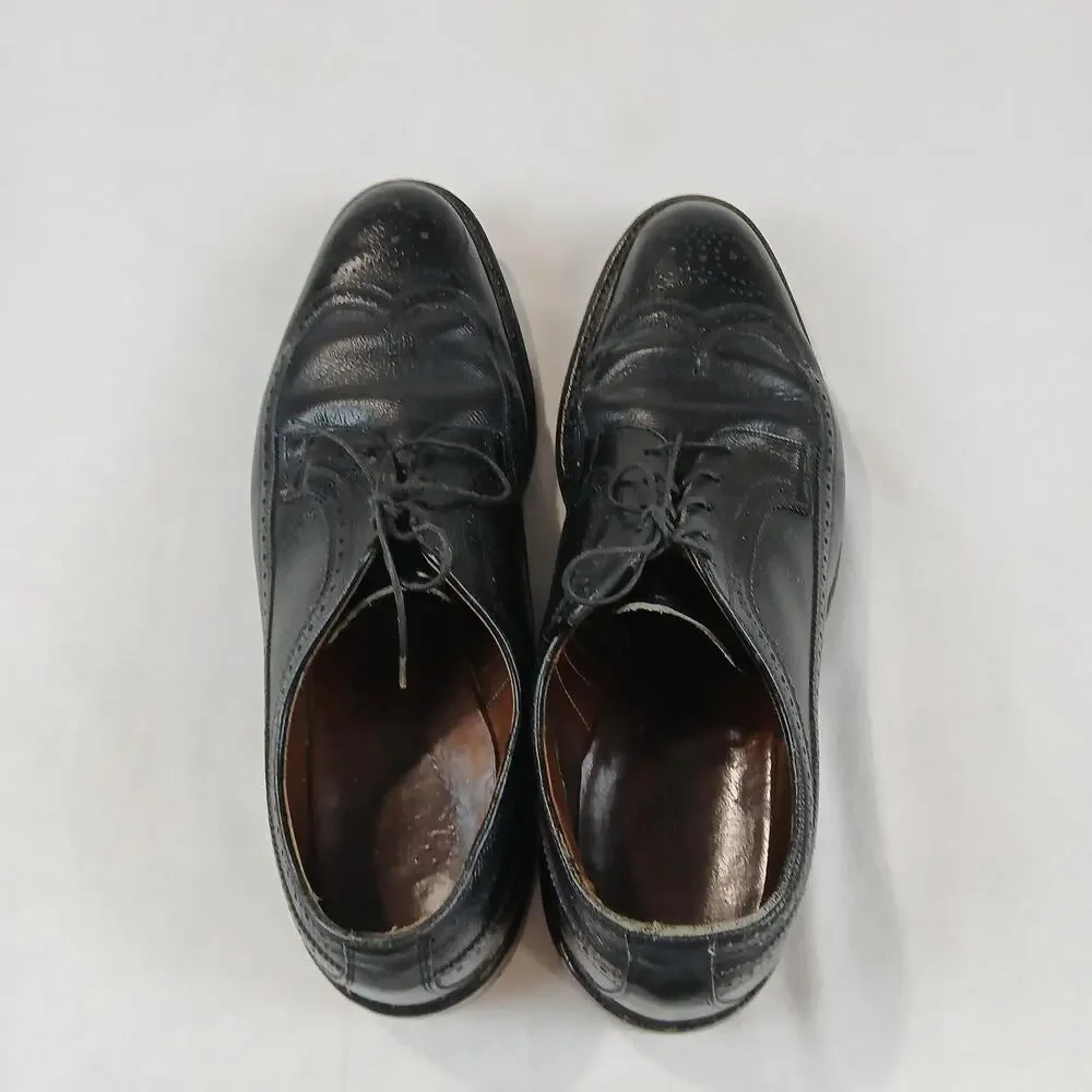 Vintage Allen Edmonds MacNeil Shoes Mens Size 10.5 C Wingtip Leather USA 90s